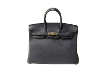 Hermes Birkin 25 Taurillon clemence Blue de Prusse B Stamp