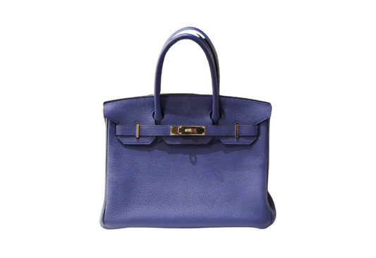 Hermes Birkin 30 Togo Blue Electric