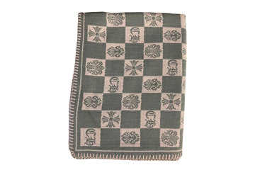 CHROME HEARTS Checkered CH Monogram  Cashmere Blanket