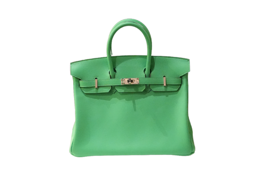 Hermes Birkin 25 Swift Vert Comics W Stamp
