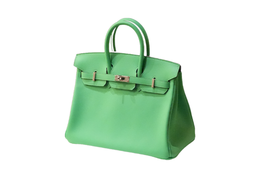 Hermes Birkin 25 Swift Vert Comics W Stamp