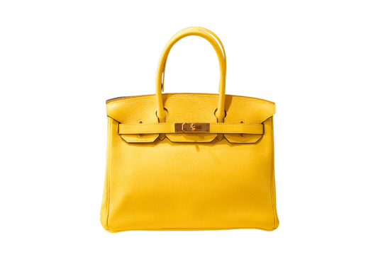 Hermes Birkin 30 Taurillon Clemence Jaune de Naples