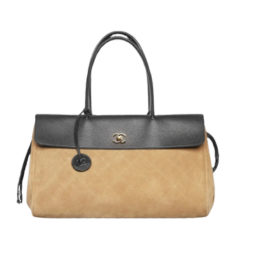 Chanel Tote in Suede & Grained Calfskin