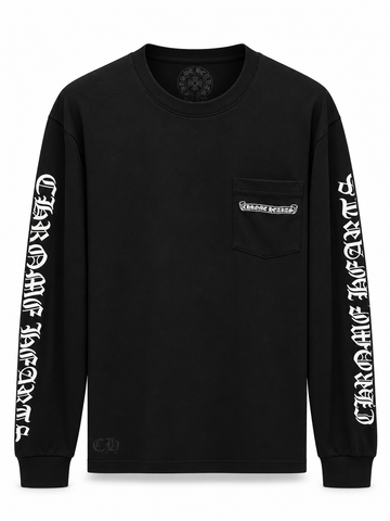 Chrome Hearts Long Shirt Black Scroll