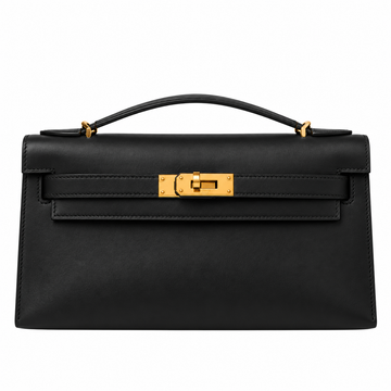 Hermes Kelly Pochette Black