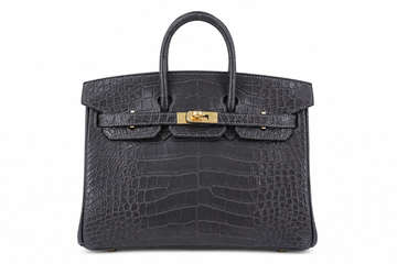 Hermes Birkin25 Alligator Matte Graphite GHW K(2025)