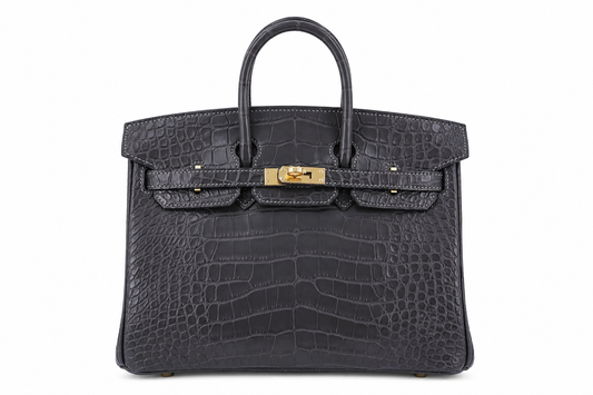 Hermes Birkin25 Alligator Matte Graphite GHW K(2025)