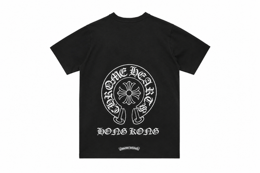 Chrome Hearts Ch T-Shirt Hong Kong Limited Horseshoe Print Black