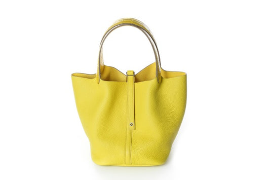 Hermes Picotin Lock Touch MM Niloticus Mimosa and Lime
