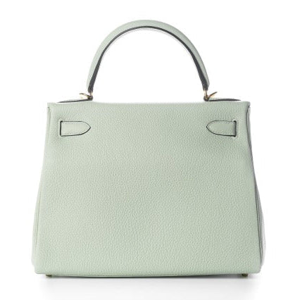 kelly 28 Togo Gris Neve B Stamp