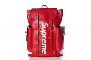 aaa louis vuitton supreme christopher backpack pm Black Epi Leather X Bag Louis Vuitton X SUPREME Epi