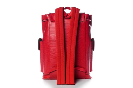 LOUIS VUITTON X SUPREME Epi Christopher Backpack PM Red