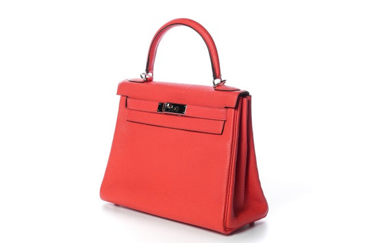 HERMES Kelly 28 Togo Rouge Pivoine