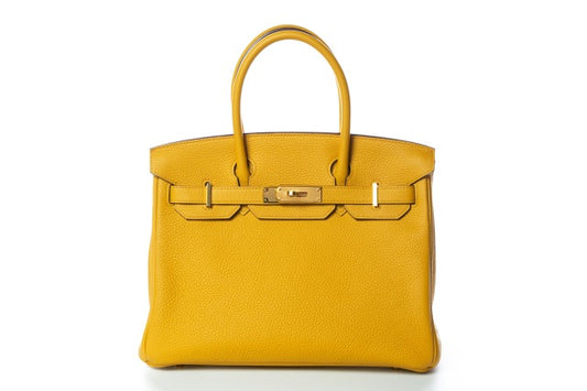 Hermes Birkin 30 Jaune De Naples Taurillon Clemence