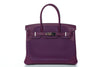 Birkin 30 "T" Stamp Silver Hard Ware Anemone Togo