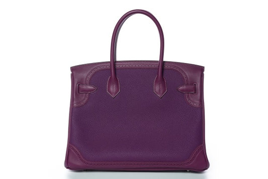 Birkin 30 "T" Stamp Silver Hard Ware Anemone Togo