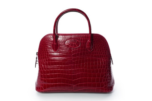 Hermes Bolide 31 Alligator Braise Red