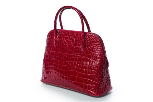 Hermes Bolide 31 Alligator Braise Red