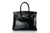 Hermes Birkin 30 Square C Gold Hardware porosus