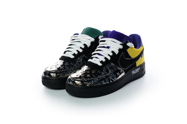 Louis Vuitton x Nike Air Force 1 By Virgil Abloh Black Metallic 