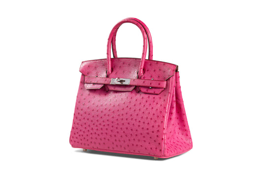Hermes Birkin 30 Ostrich Fuchsia Pink