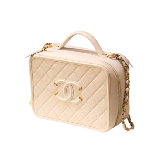 Chanel CC filigree Off White