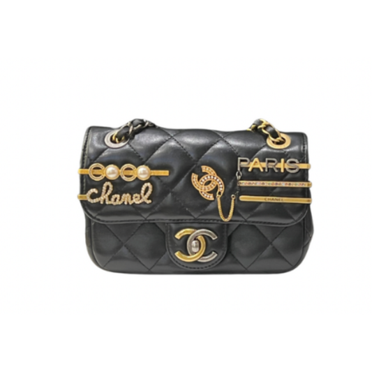 CHANEL Mini Matelasse Clip Coco GX Chain Shoulder Bag