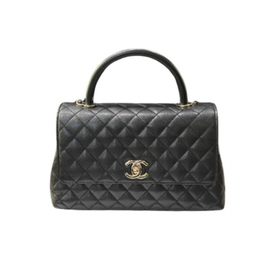 Chanel Matelasse Coco Top Handle Caviar Skin