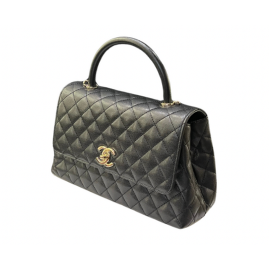 Chanel Matelasse Coco Top Handle Caviar Skin