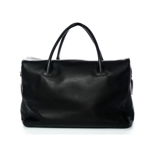 Chanel  Boston Bag 48H Black Leather 