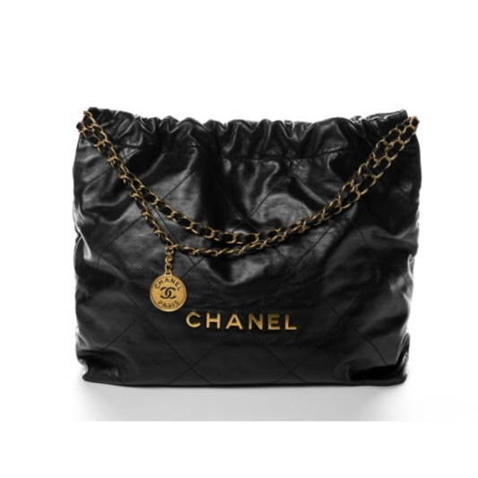 Chanel Black Leather 22 Mini Bag