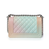 Caviar Quilted Medium Cuba Rainbow Boy Flap Multicolor