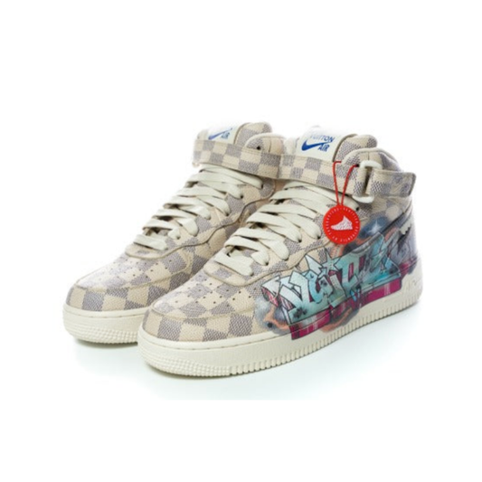 Louis Vuitton x Nike Air Force 1 Midcut By "Graffiti"