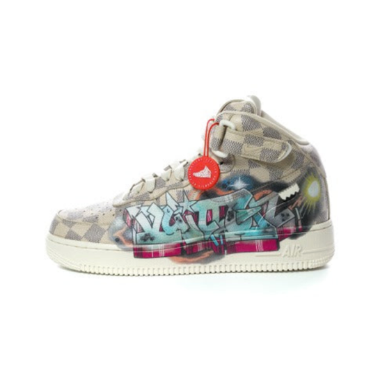 Louis Vuitton x Nike Air Force 1 Midcut By "Graffiti"