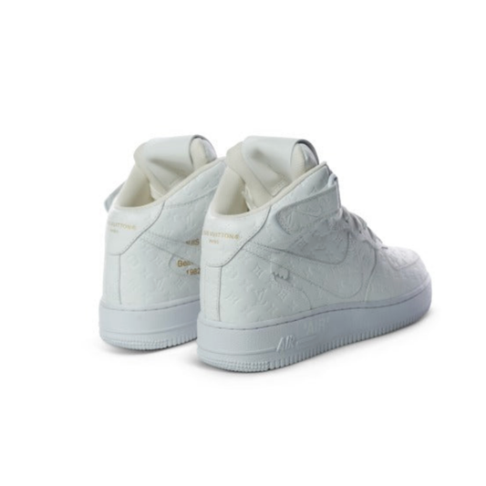 Louis Vuitton x Nike Air Force 1 by Virgil Abloh White leather High Top Sneaker