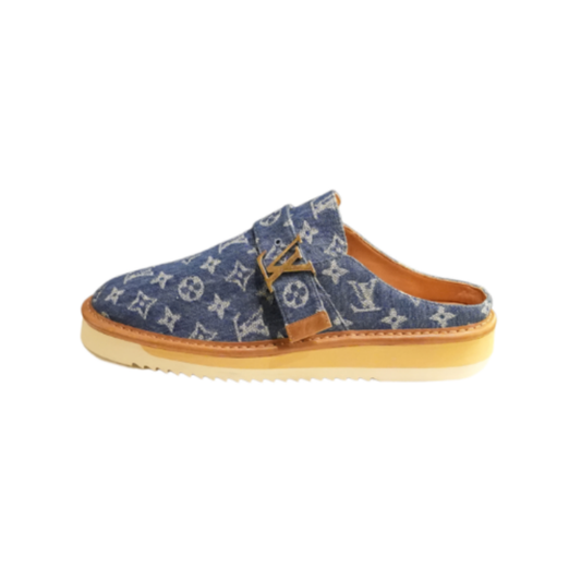 Louis Vuitton Cosy Mule Monogram Denim Navy