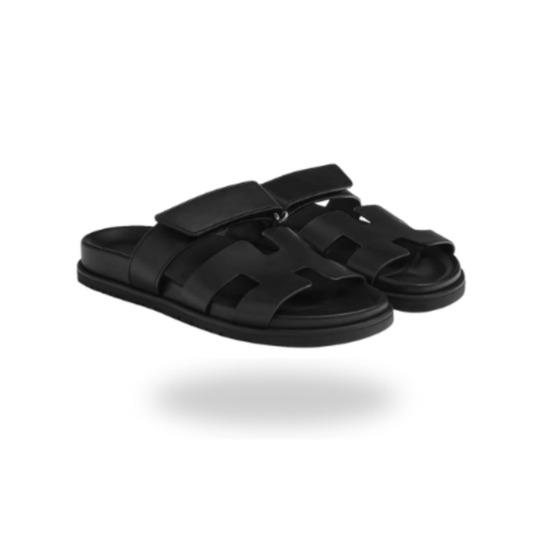 Hermes Chypre Sandals Black For Men