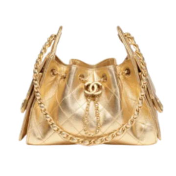 Chanel Handbag 25 Gold Mini Grained Calf Skin & Gold Tone