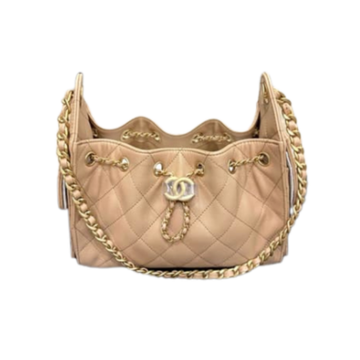 Chanel Handbag 25 Beige Mini Caviar/Gold Tone