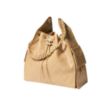 Chanel Handbag 25 Chai Medium Grained Calf Skin & Gold Tone