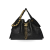Chanel Handbag 25 Black Large Grained Calf Skin & Gold Tone