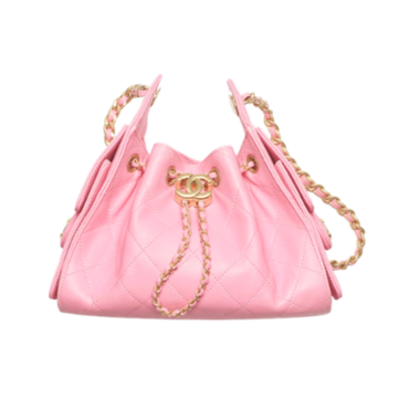 Chanel Handbag25 Pink Mini Grained Calfskin & Gold Tone