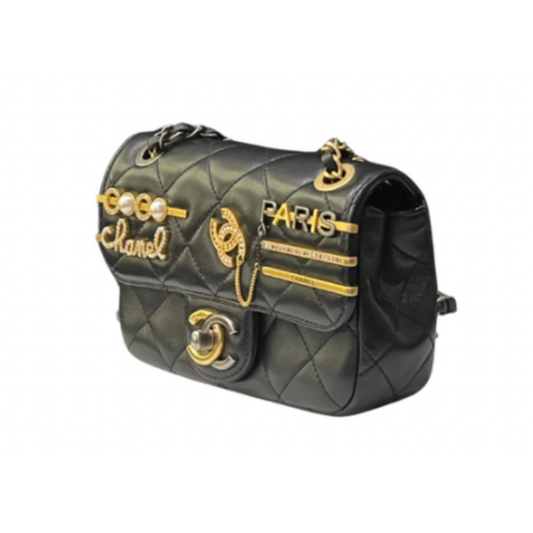 CHANEL Mini Matelasse Clip Coco GX Chain Shoulder Bag