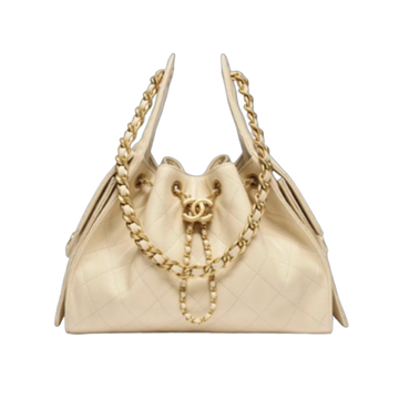Chanel Handbag25 Beige Small Grained Calfskin & Gold Tone