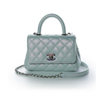 Chanel Coco Handle Flap Extra Mini Blue Iridescent Caviar