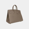 Hermes Birkin 25 Sellier Epsom Etoupe GHW