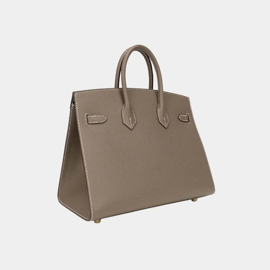 Hermes Birkin 25 Sellier Epsom Etoupe GHW
