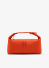 Hermes Bride a Black PM Canvas orange