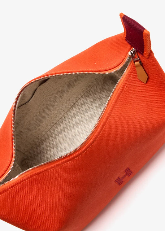 Hermes Bride a Black PM Canvas orange