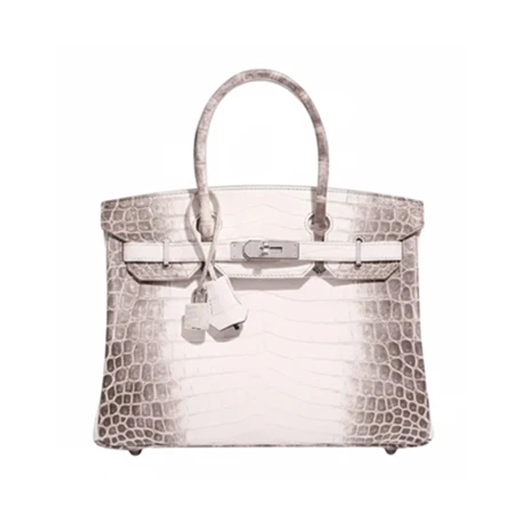 Hermes Birkin 30 Matte Niloticus Blanc Himalaya